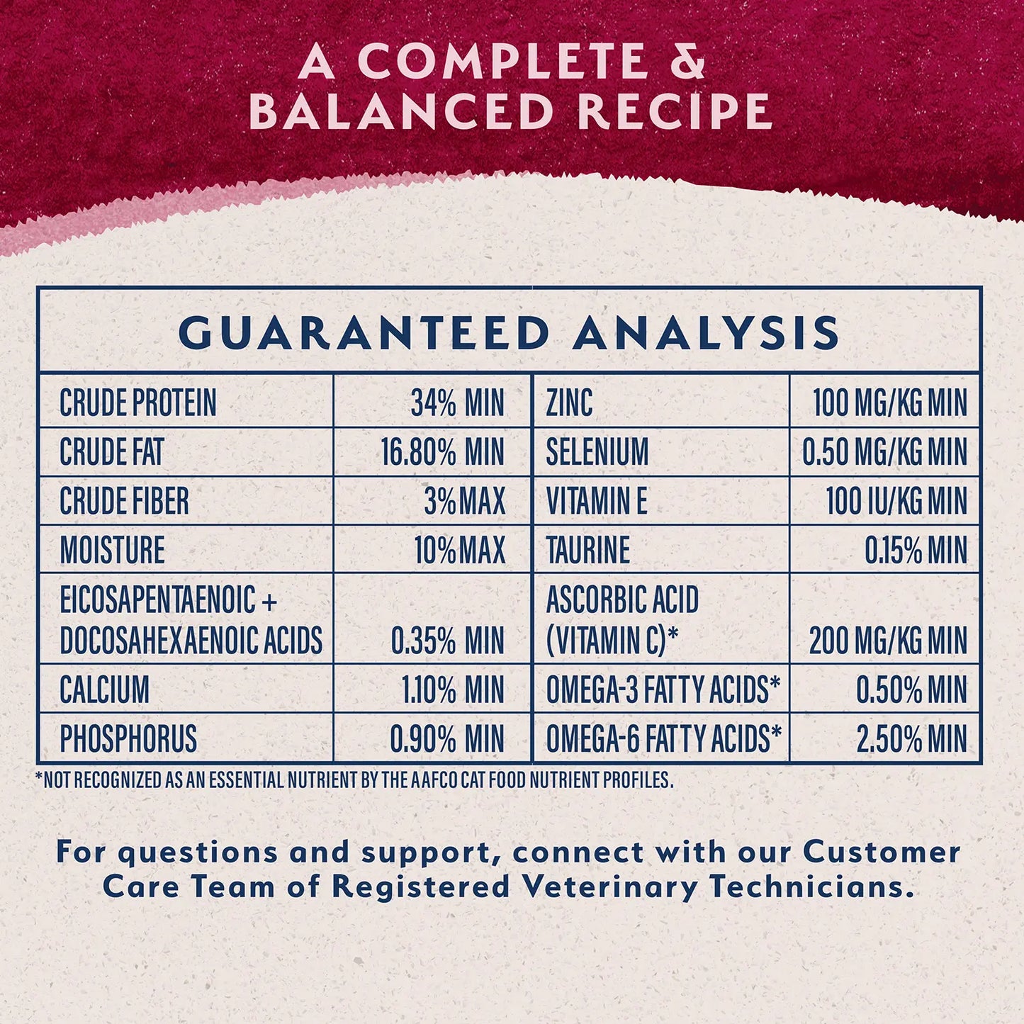 Guaranteed-Analysis of  Natural Balance Pet Foods Original Ultra Broth Coated Adult Dry Cat Food Chicken Meal & Salmon Meal 15-lb