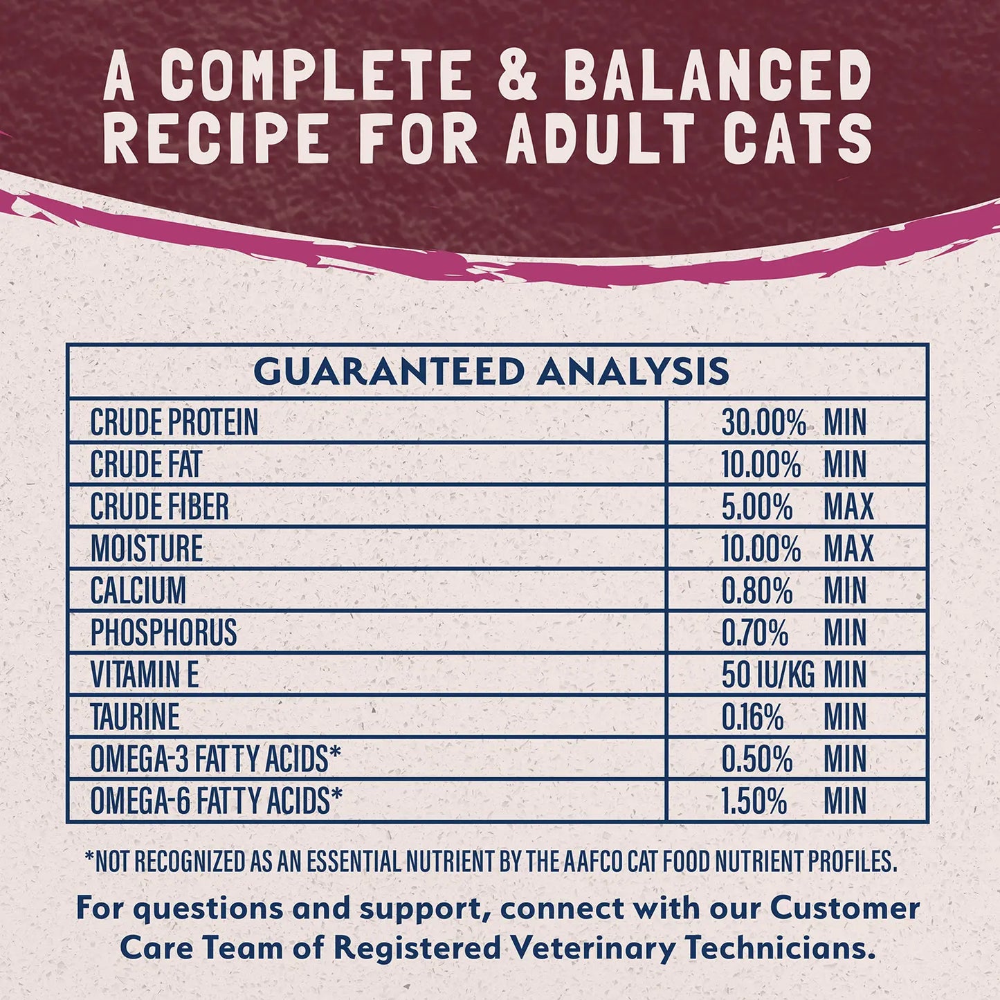Guaranteed-Analysis of Natural Balance Pet Foods Limited Ingredient Reserve Grain Free Dry Cat Food Green Pea & Venison 8-lb