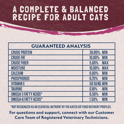 Guaranteed-Analysis of Natural Balance Pet Foods Limited Ingredient Reserve Grain Free Dry Cat Food Green Pea & Venison 8-lb