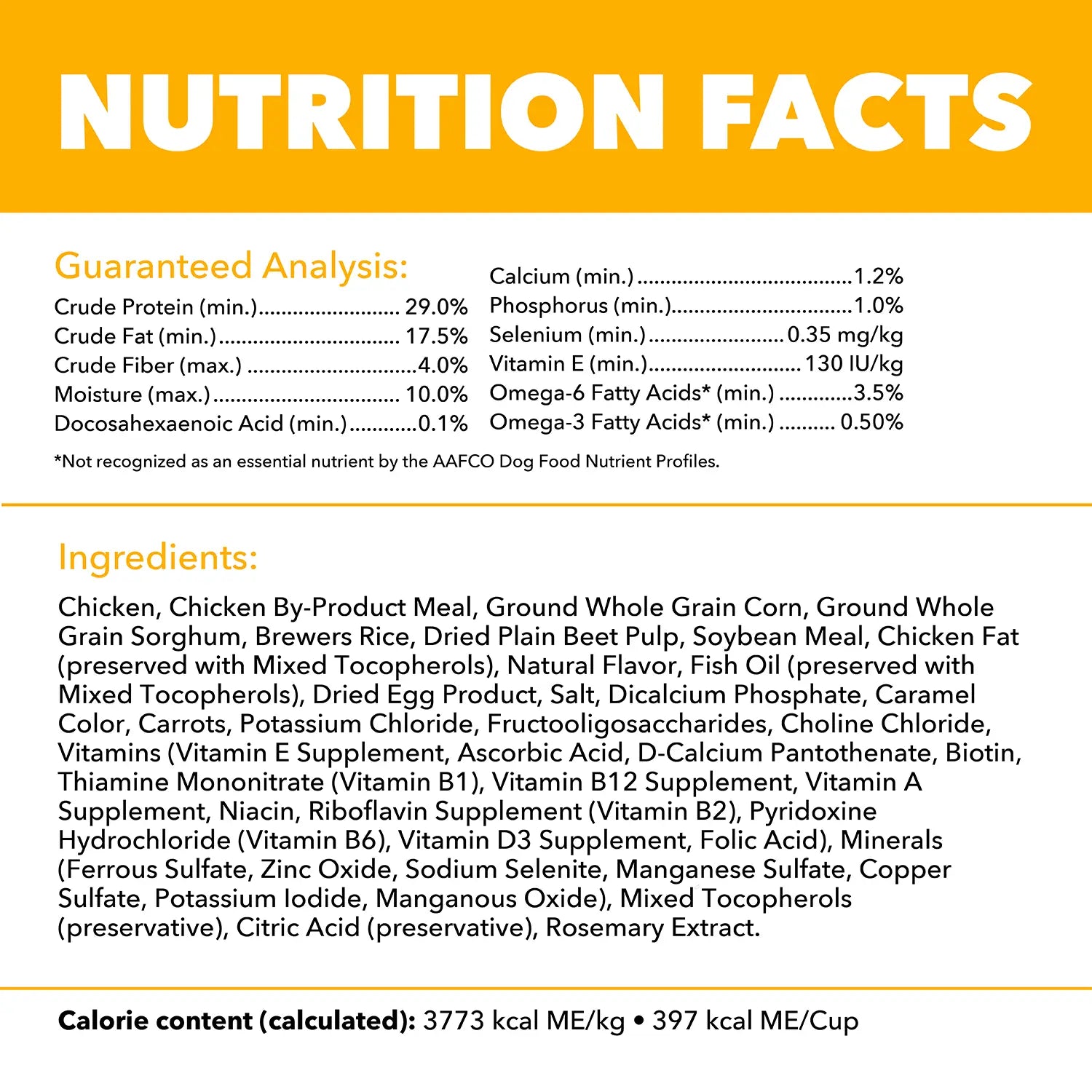 Ingredients & Guaranteed-Analysis of IAMS Proactive Health Smart Puppy Dry Dog Food Real Chicken 7-lb 