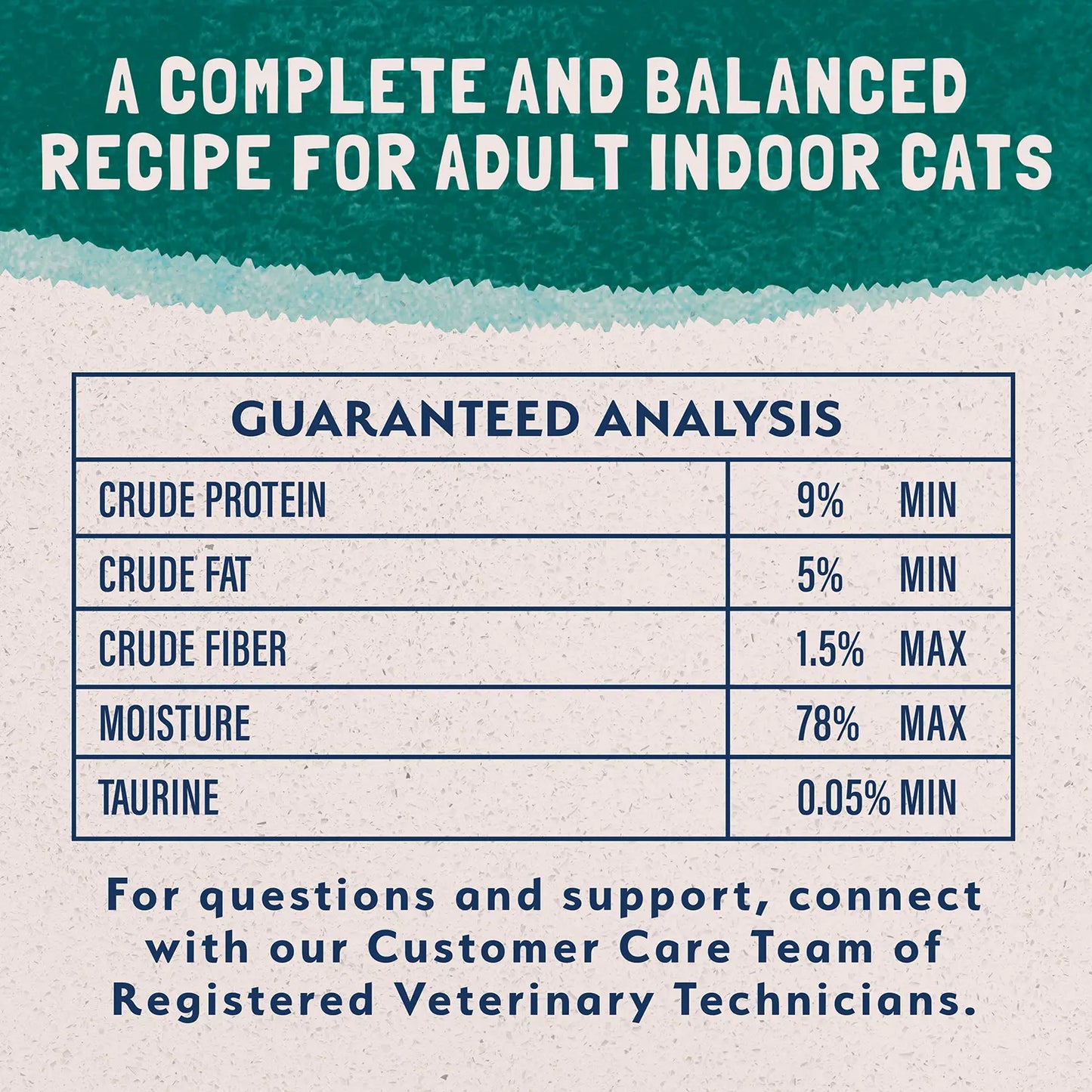Guaranteed-Analysis of Natural Balance Pet Foods Original Ultra Indoor Canned Cat Food Chicken Formula 5.5-oz