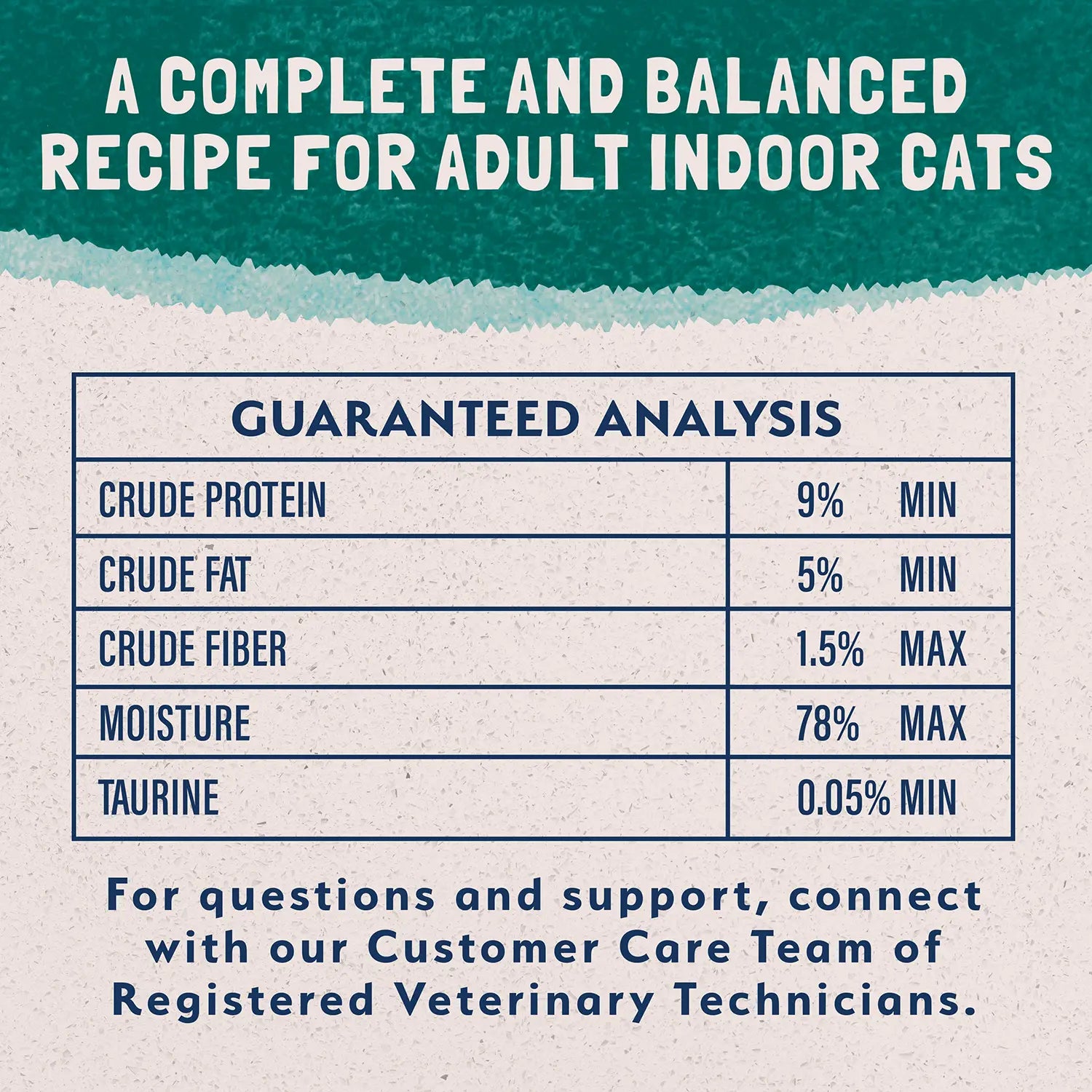 Guaranteed-Analysis of Natural Balance Pet Foods Original Ultra Indoor Canned Cat Food Chicken Formula 5.5-oz