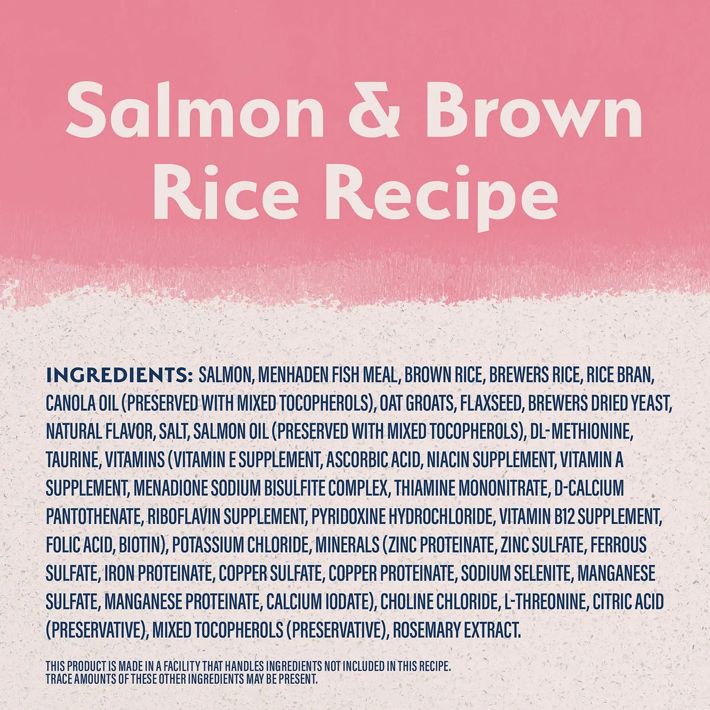Ingredients info 2 of Natural Balance Pet Foods Limited Ingredient Puppy Dry Food Salmon & Brown Rice 24-lb