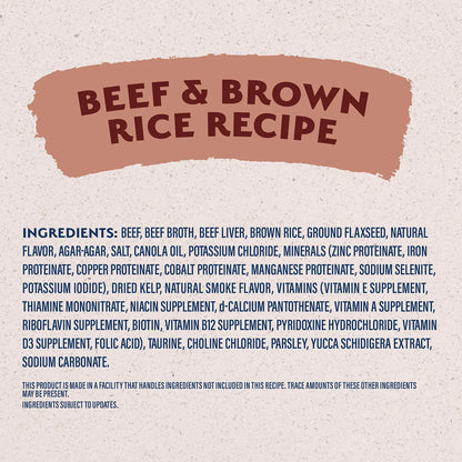 Ingredients info 2 of Natural Balance Pet Foods Limited Ingredient Canned Dog Food Beef & Brown Rice 13-oz