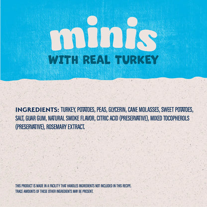 Ingredients info of Natural Balance Pet Foods Rewards Minis Soft & Meaty Dog Treats Turkey 5.3-oz