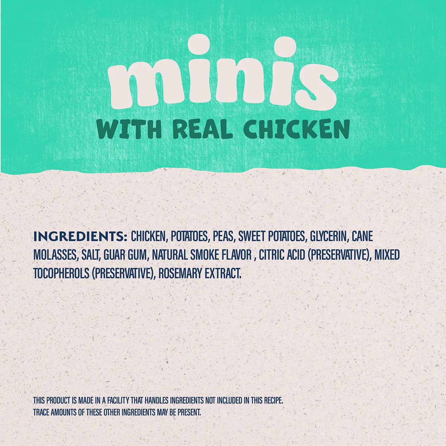 Ingredients info of Natural Balance Pet Foods Rewards Minis Soft & Meaty Dog Treats Chicken 5.3-oz
