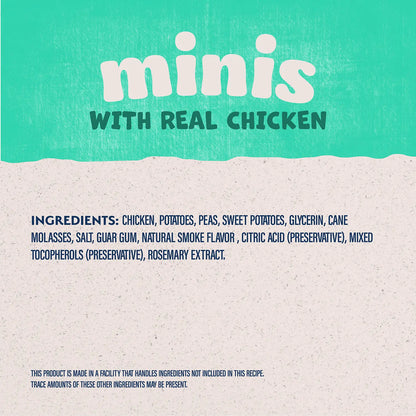 Ingredients info of Natural Balance Pet Foods Rewards Minis Soft & Meaty Dog Treats Chicken 5.3-oz