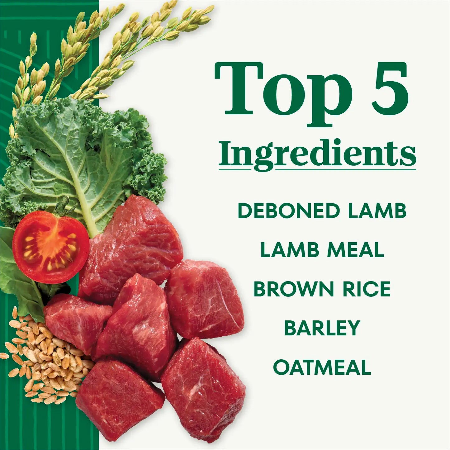Ingredients info of Nutro Natural Choice Lamb & Brown Rice Small Bites Adult Dry Dog Food 5-lb