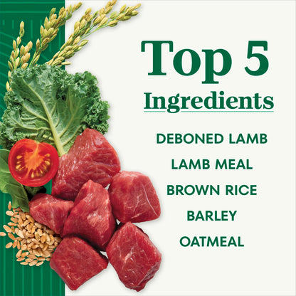 Ingredients info of Nutro Natural Choice Lamb & Brown Rice Small Bites Adult Dry Dog Food 5-lb