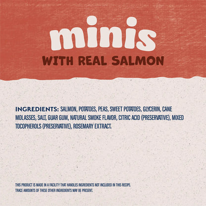 Ingredients info of Natural Balance Pet Foods Rewards Minis Soft & Meaty Dog Treats Salmon 5.3-oz