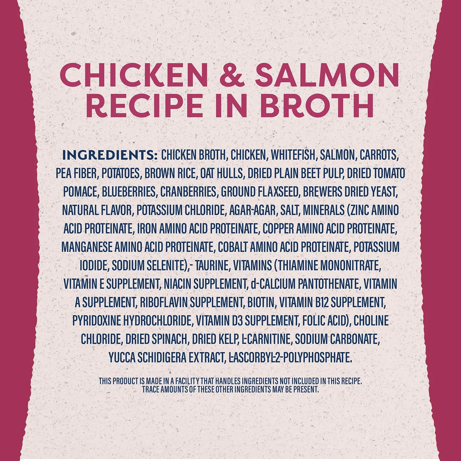 Ingredients info of Natural Balance Pet Foods Original Ultra Fat Dogs Canned Dog Food Chicken & Salmon 13-oz