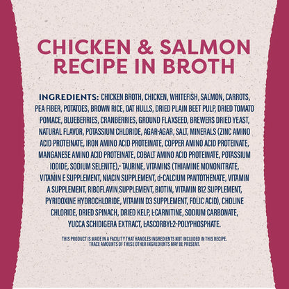 Ingredients info of Natural Balance Pet Foods Original Ultra Fat Dogs Canned Dog Food Chicken & Salmon 13-oz