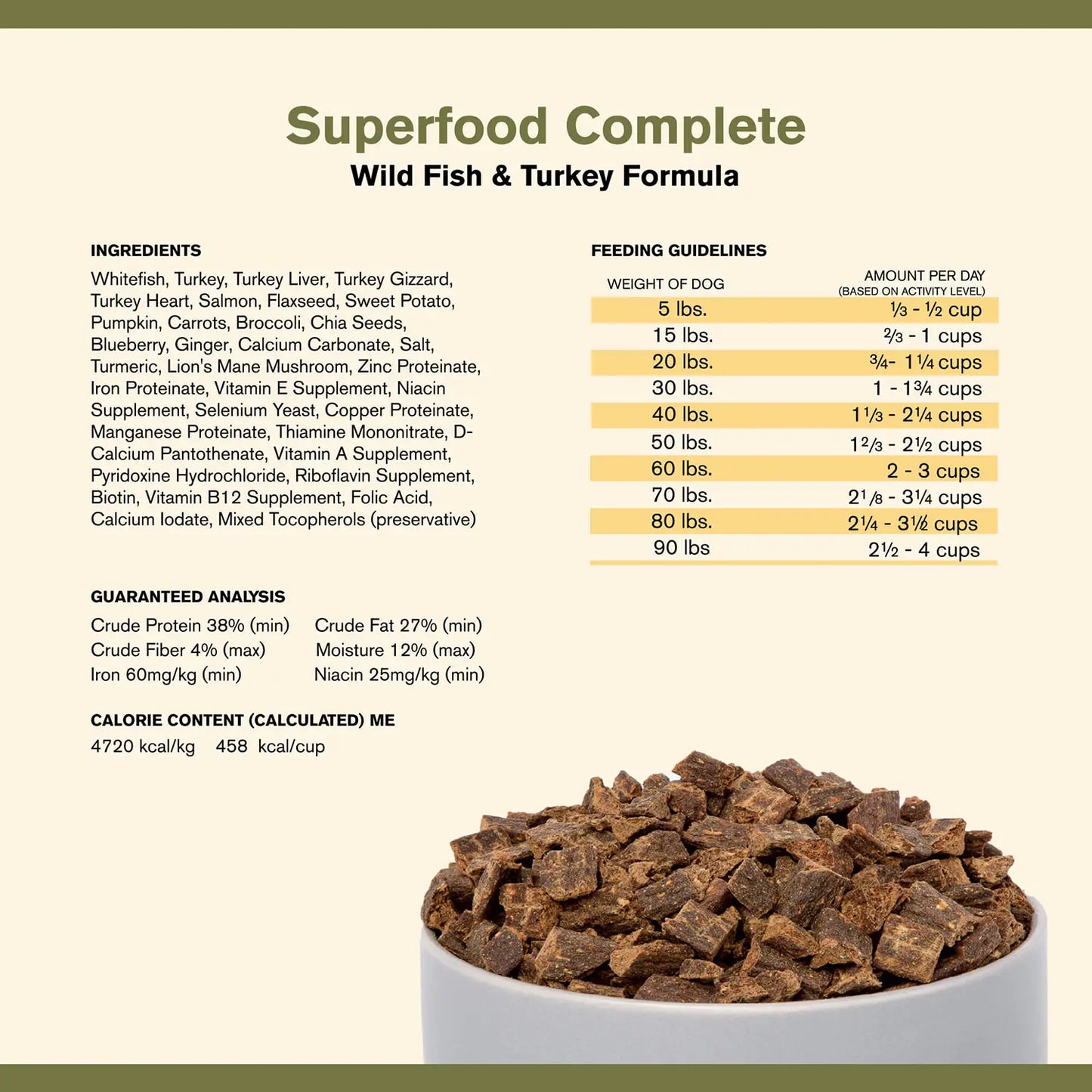 Badlands Ranch Superfood Complete Air-Dried Dog Food Wild Fish & Turkey 11.5-oz, Kwik Pets