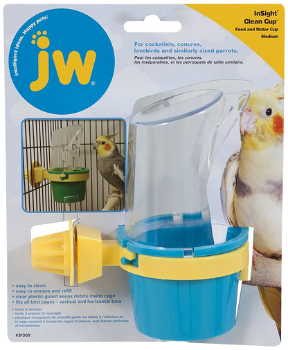Front of JW Pet Clean Cup Bird Feed & Water Cup Assorted Medium 5-oz