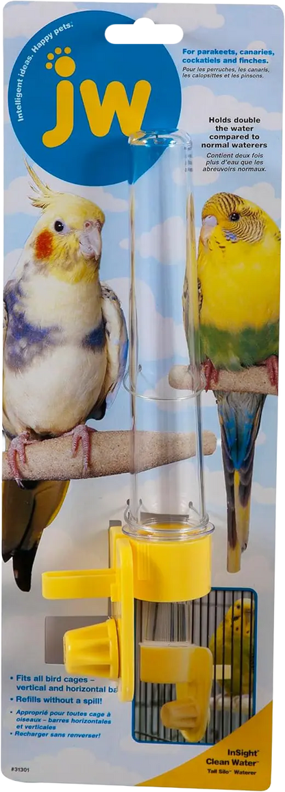 JW Pet Clean Water Silo Bird Waterer Assorted Large, Kwik Pets