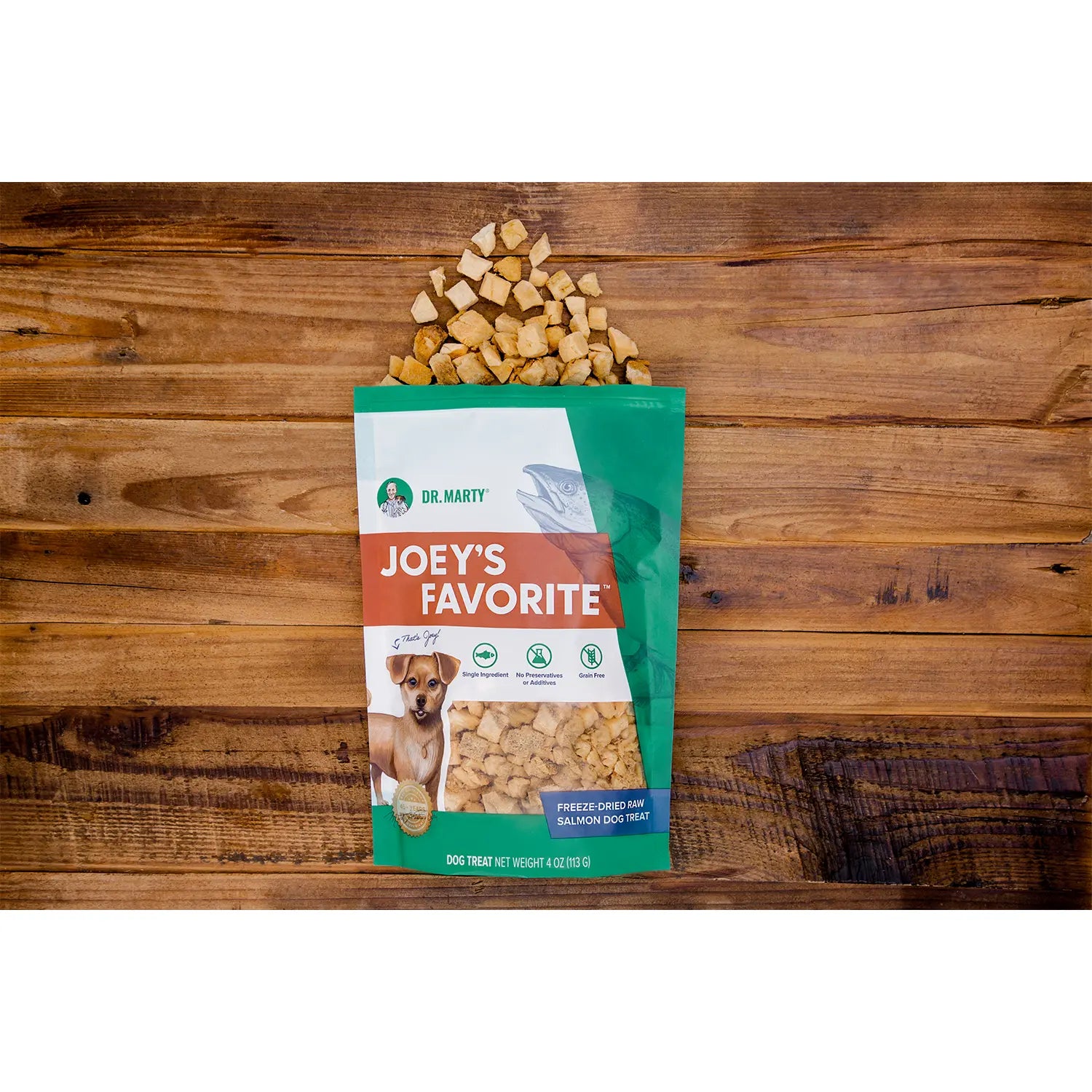 LifeStyle of Dr. Marty Joey's Favorite Freeze-Dried Dog Treats Salmon 4-oz