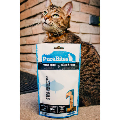 PureBites Wild-Caught Tuna Freeze-Dried Cat Treats 1.8-oz, Kwik Pets