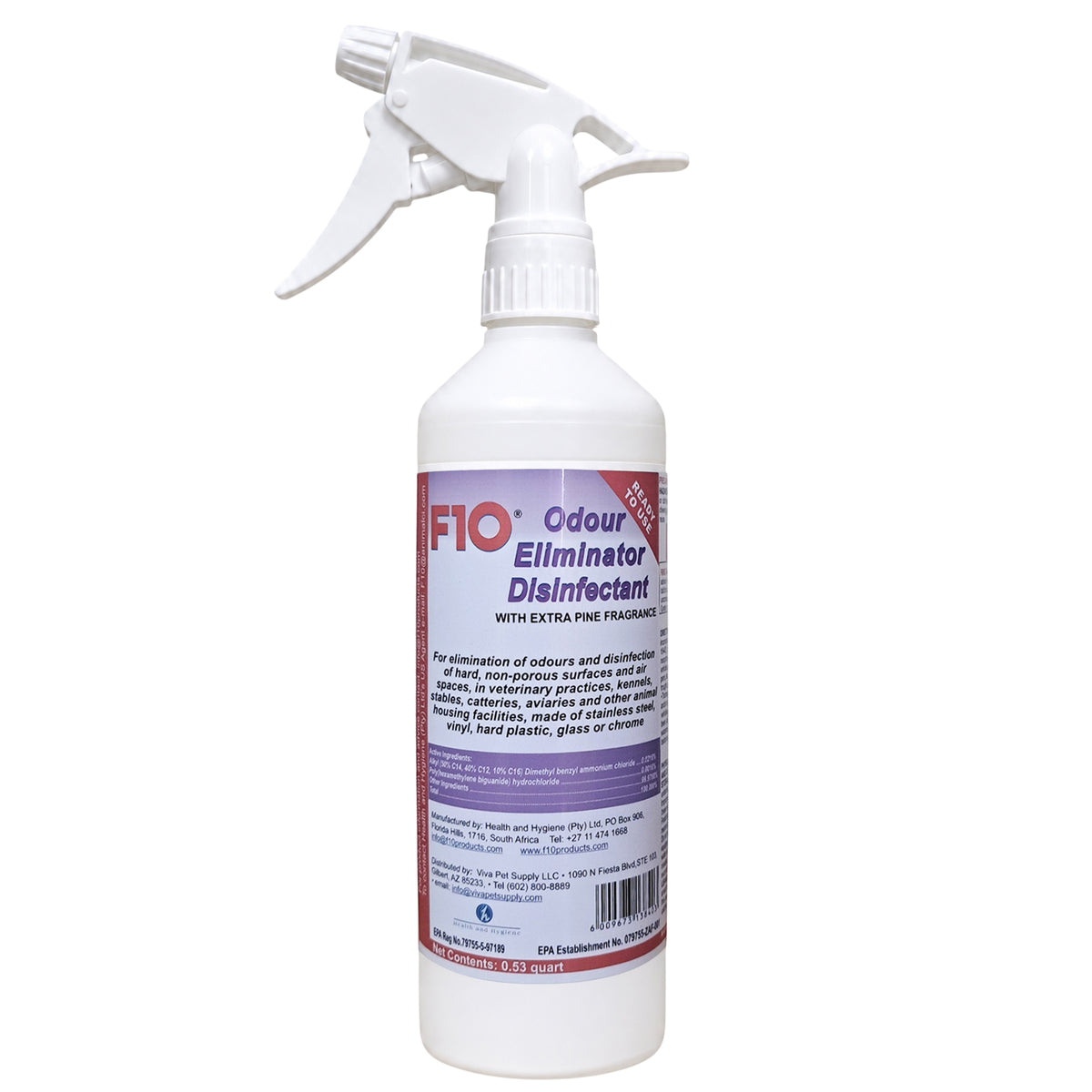 Front of F10 Odor Eliminator Disinfectant with Trigger Spray 500 ml