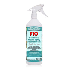 F10 Antiseptic Wound Spray with Insecticide for Reptiles, Birds, Small Animals & Exotic Animals 500 ml