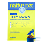 Native Pet GutWell Trim Down Weight Management & Metabolic Health Supplement for Dogs12.7-oz, Kwik Pets