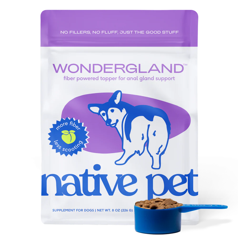 Native Pet WonderGland Anal Gland Pumpkin Fiber & Digestive Supplement for Dogs 8-oz, Kwik Pets