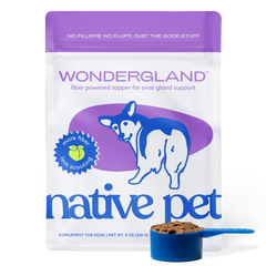 Native Pet WonderGland Anal Gland Pumpkin Fiber & Digestive Supplement for Dogs 8-oz