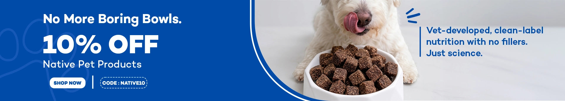 10& off on Native Pet Products