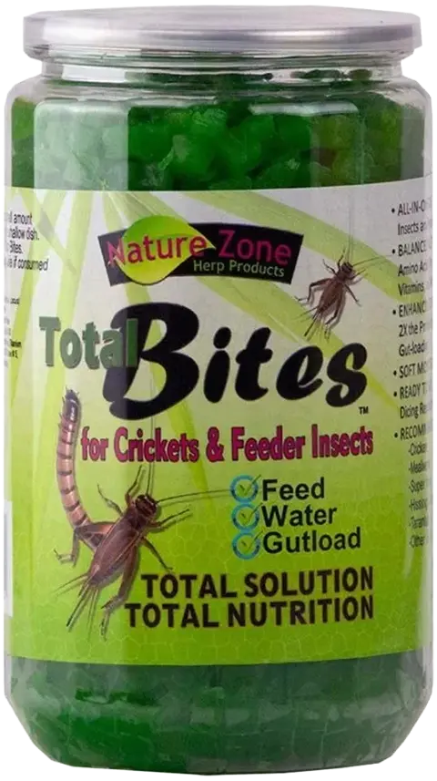 Front of Nature Zone Total Bites with Spirulina for Crickets and Feeder Insects 9-oz