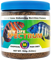 New Life Spectrum Tropical Sinking Pellets Fish Food Medium 5.3-oz