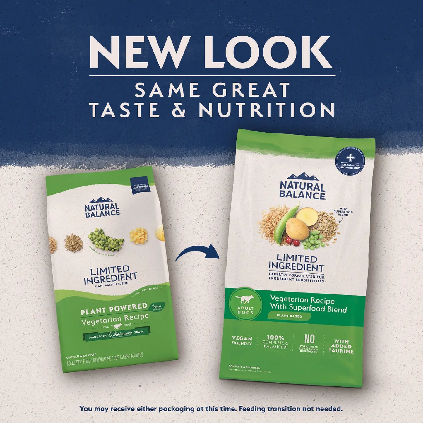 New Look of Natural Balance Pet Foods L.I.D Plant Powered Vegan-Friendly Vegetarian Recipe Dry Dog Food 4-lb