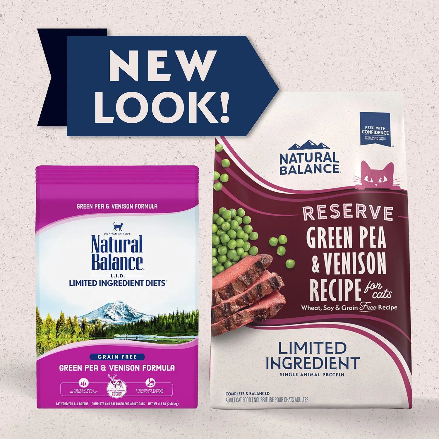 New Look of Natural Balance Pet Foods Limited Ingredient Reserve Grain Free Dry Cat Food Green Pea & Venison 8-lb