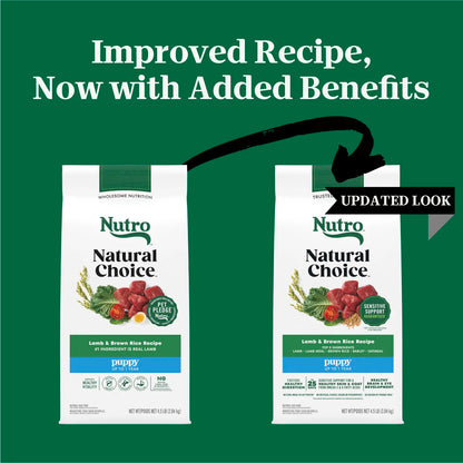 New Look of Nutro Natural Choice Lamb & Brown Rice Puppy Dry Food 4.5-lb