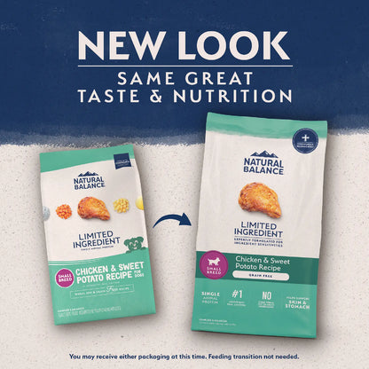 New Look of Natural Balance Pet Foods Limited Ingredient Grain Free Small Breed Dry Dog Food Chicken & Sweet Potato 12-lb