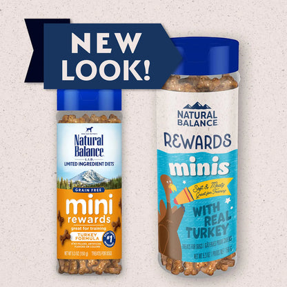 New Look of Natural Balance Pet Foods Rewards Minis Soft & Meaty Dog Treats Turkey 5.3-oz