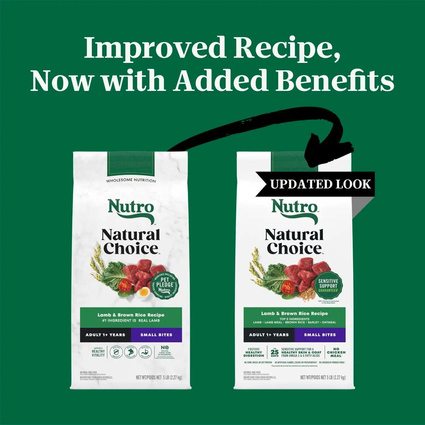 New Look of  Natural Choice Lamb & Brown Rice Small Bites Adult Dry Dog Food 5-lb