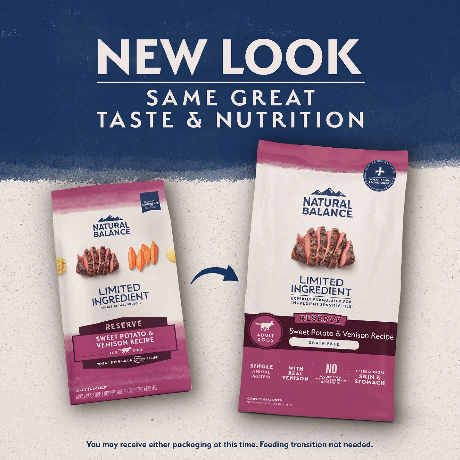 New Look of Natural Balance Pet Foods Limited Ingredient Reserve Grain Free Adult Dry Dog Food Sweet Potato & Venison 22-lb