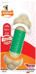 Nylabone Power Chew Double Action Durable Dog Toy Bacon XL/Souper - 50+ Lbs