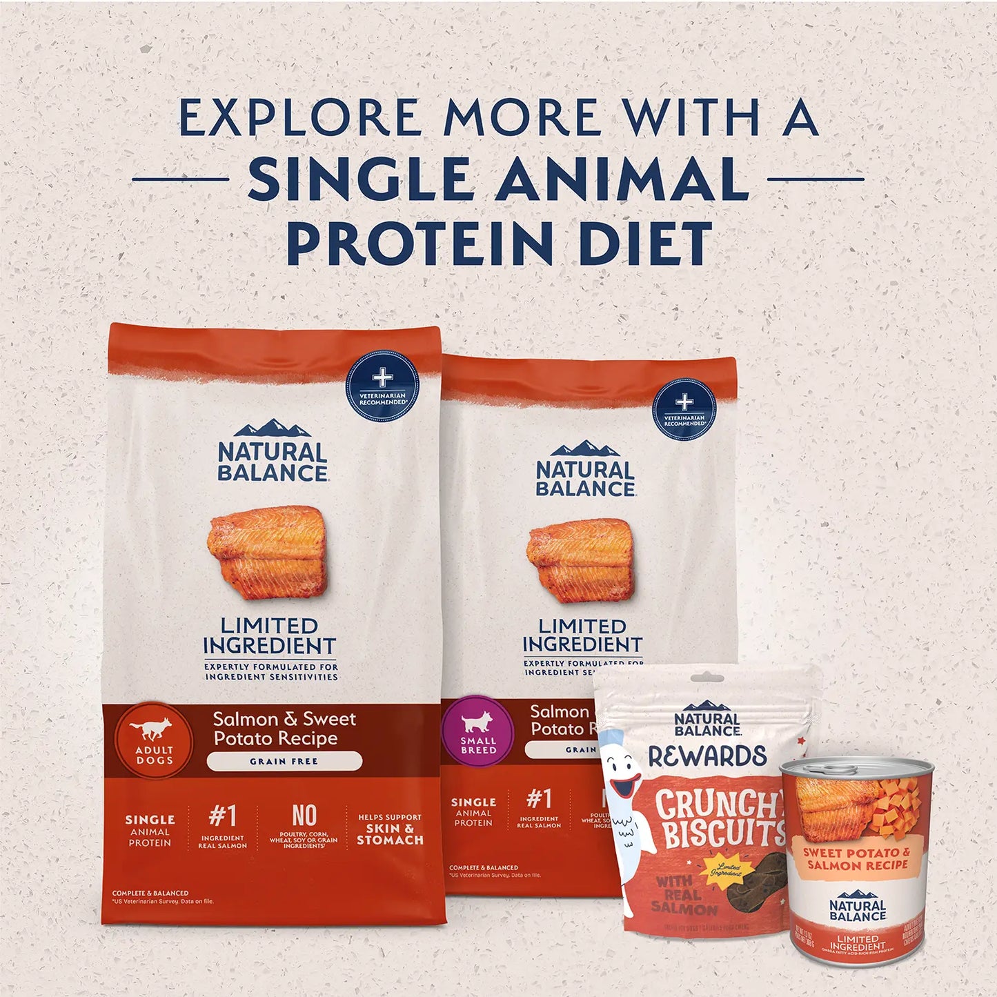 Product Families of Natural Balance Pet Foods Limited Ingredient Adult Dry Dog Food Salmon & Sweet Potato 12-lb