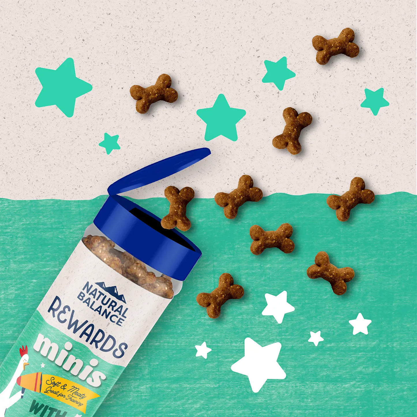 Product info of Natural Balance Pet Foods Rewards Minis Soft & Meaty Dog Treats Chicken 5.3-oz
