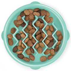 Outward Hound Fun Feeder Interactive Dog Bowl Slow Feeder Mint Extra Small