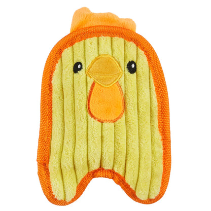 Product info of Outward Hound Durablez Chick Squeaky Plush Dog Toy Yellow Extra Small