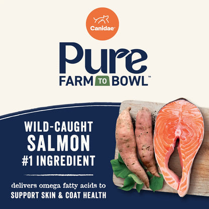 Protein Detail of Canidae Pure Goodness Grain-Free Puppy Dry Food Real Salmon & Sweet Potato Recipe 4-lb