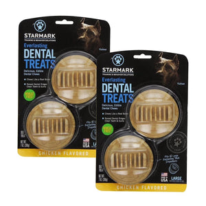 Front of Starmark Everlasting Dog Treat Chicken Large 7-oz 2 Pack