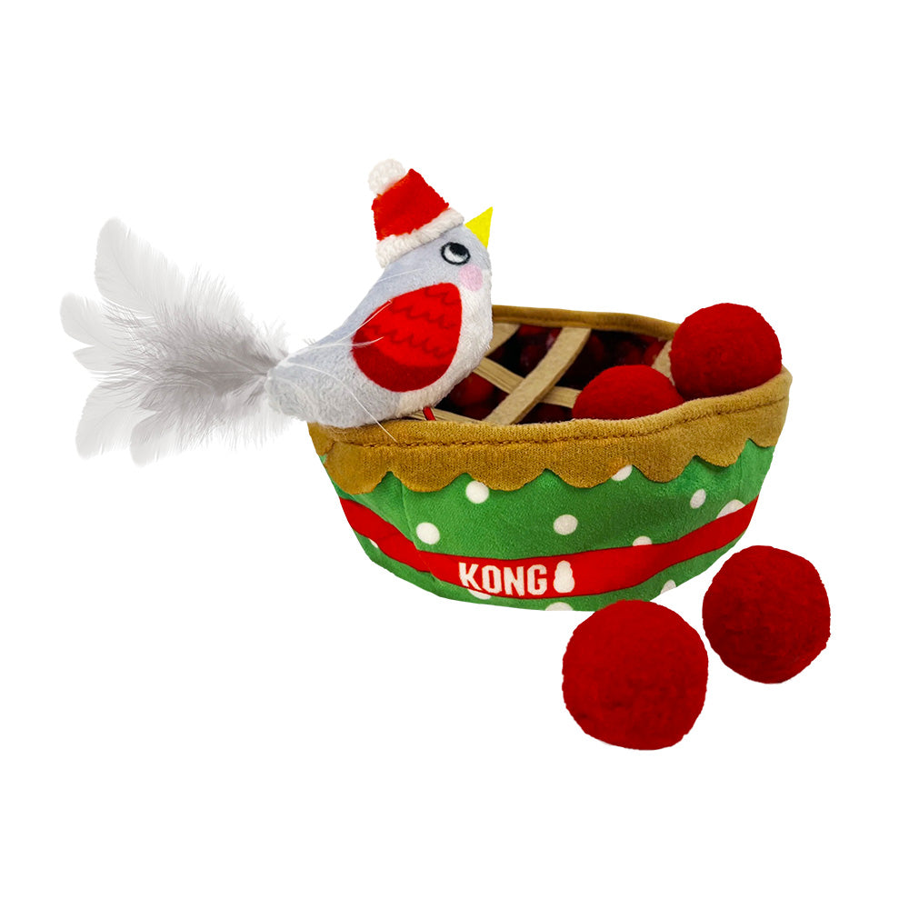Image of KONG Holiday Puzzlements Pie Cat Toy, One Size