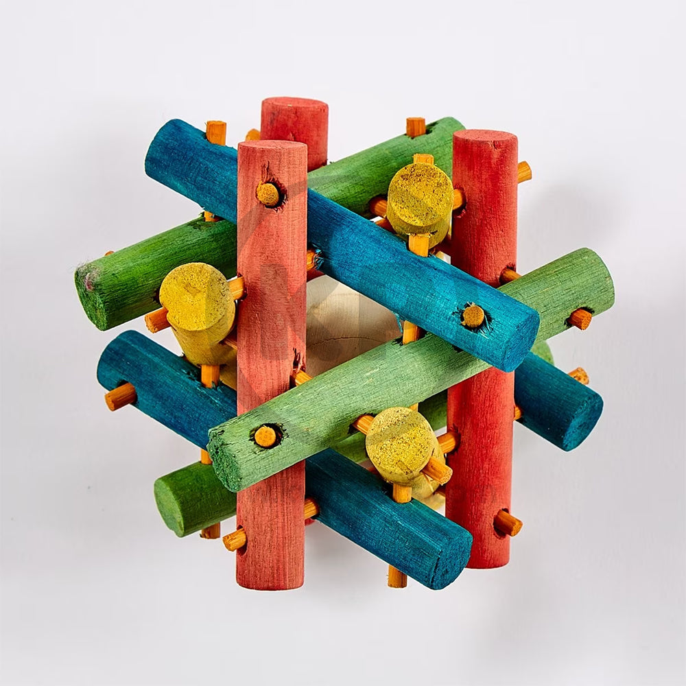 Kaytee Nut Knot Nibbler Small Animal Chew Toy Multicolor Mini