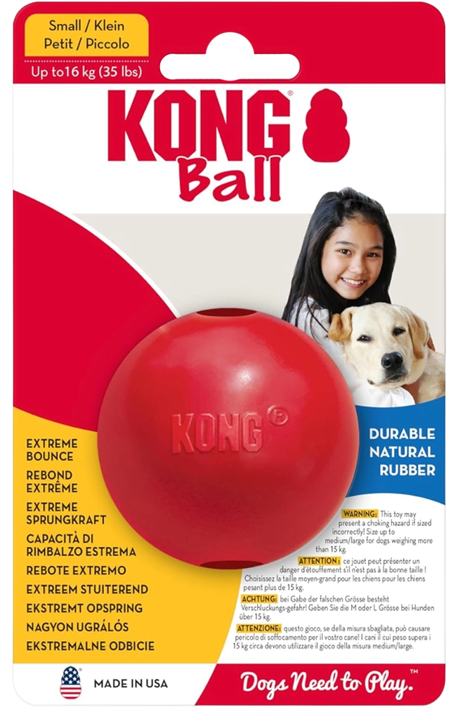 KONG Ball Dog Toy Red Small