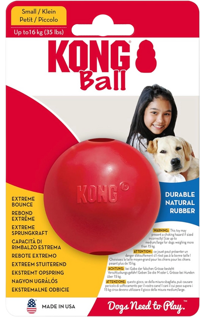 KONG Ball Dog Toy Red Small