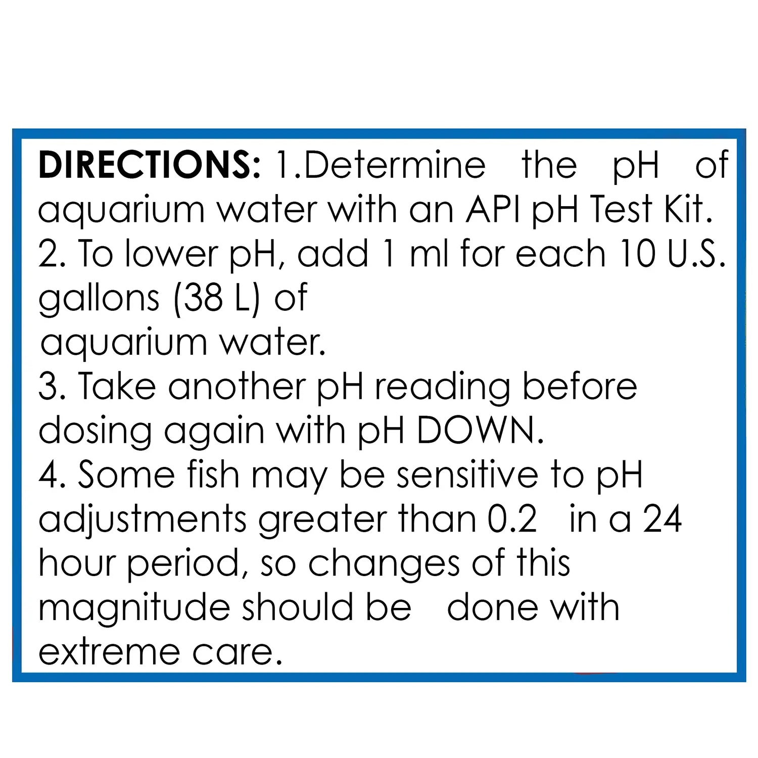 Usage 2 of API pH Down Freshwater Aquarium Water Treatment 4-oz