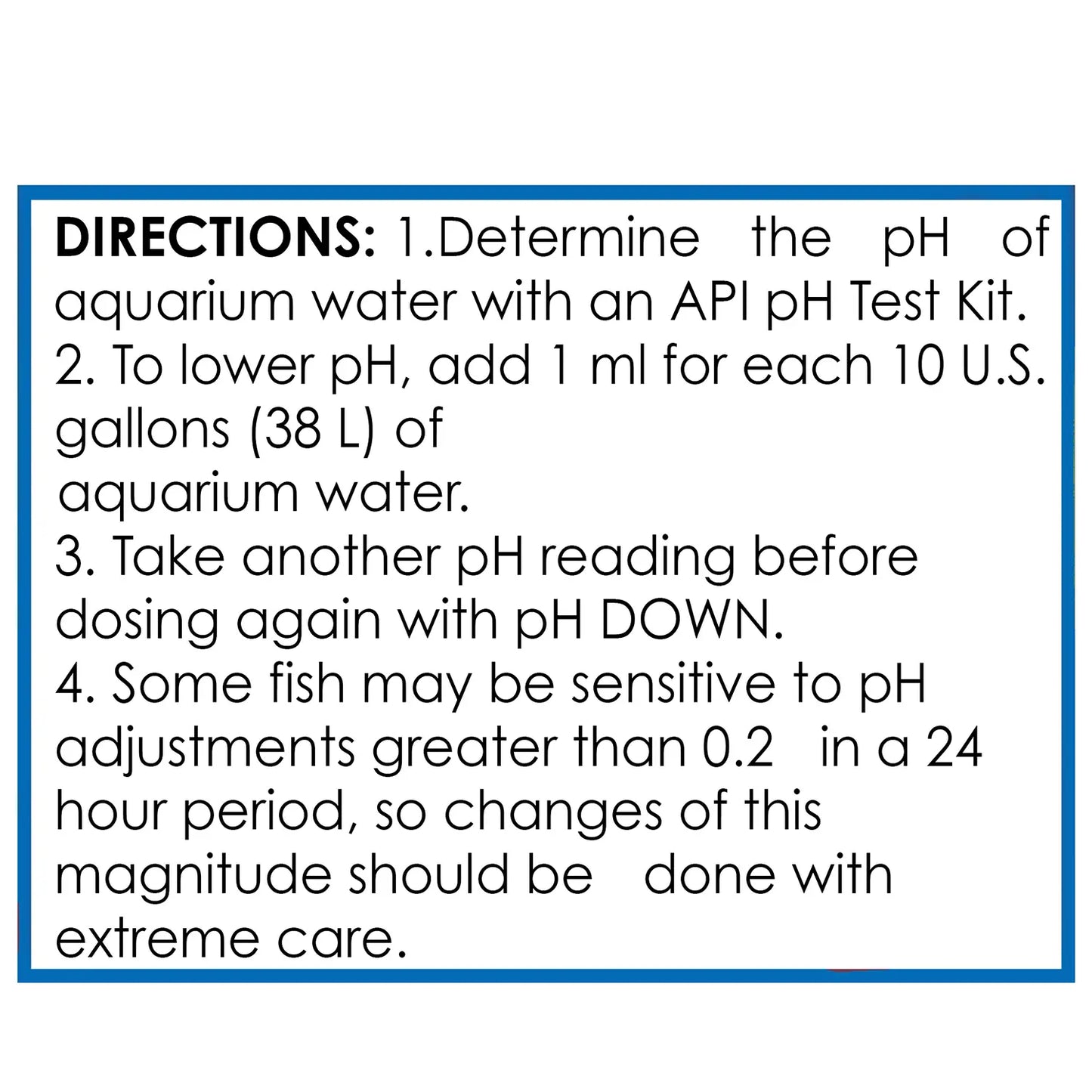 usage 2 of API pH Down Freshwater Aquarium Water Treatment 16-oz