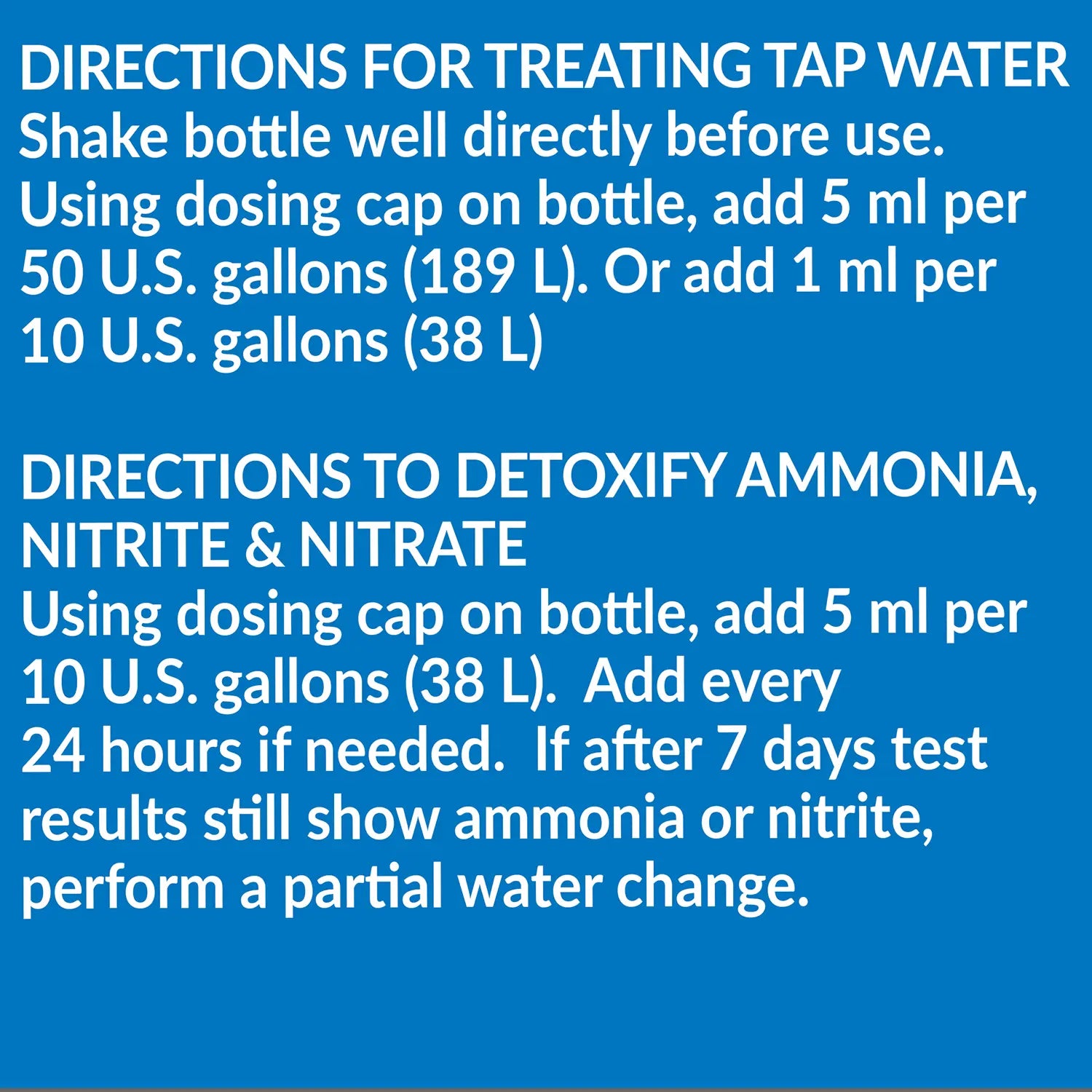 Usages Directions 2 of API Aqua Essential All-in-One Water Conditioner 16-oz